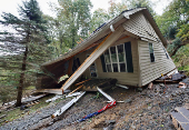 Aftermath of Tropical Storm Helene in Boone, North Carolina