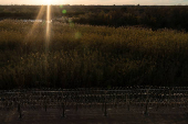 The U.S. Mexico border in Eagle Pass, Texas