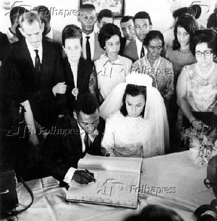 1966Casamento de Pel com Rose. (Sem