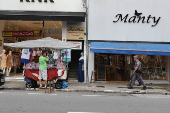 Rua Jos Paulino, onde comrcio ser fechado por conta do coronavrus