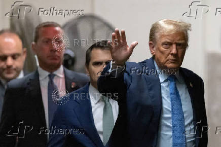 Former U.S. President Trump's criminal trial on charges of falsifying business records continues in New York