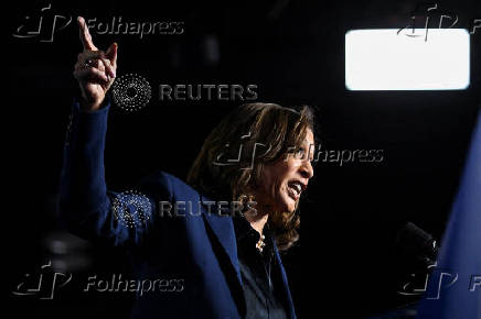 Democratic presidential nominee U.S. Vice President Harris campaigns in Wisconsin