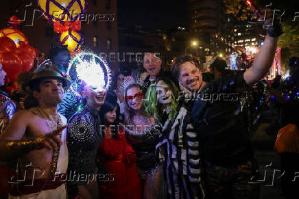 The annual NYC Halloween Parade in New York City