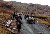 Motoring enthusiasts take part in the annual VSCC Lakeland Trial at Honister Slate Mine, in Keswick