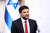 FILE PHOTO: Handing over ceremony for the new Israeli Finance Minister Bezalel Smotrich, in Jerusalem