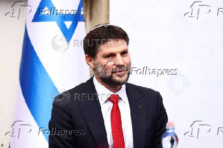 FILE PHOTO: Handing over ceremony for the new Israeli Finance Minister Bezalel Smotrich, in Jerusalem