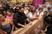 People shop ahead of Black Friday in Brazil