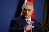 Hungarian Prime Minister Viktor Orban holds an international press conference in Budapest