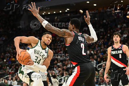 NBA: Portland Trail Blazers at Milwaukee Bucks