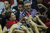 Dilma Rousseff e  Alexandre Padilha na CUT