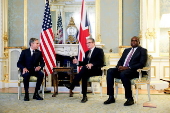 British Prime Minister Starmer meets US State Secretary Blinken in London