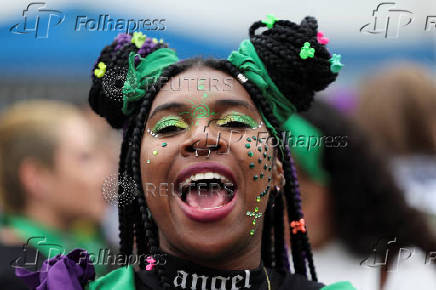 Demonstrators take part in a rally to mark International Safe Abortion Day, in Bogota