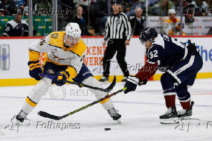 NHL: Nashville Predators at Colorado Avalanche