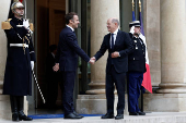 French President Macron meets Germany's Chancellor Scholz in Paris