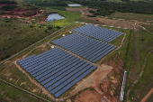 Usina de Energia Solar de Boa Vista, na periferia da cidade