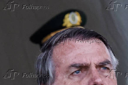 Bolsonaro durante evento alusivo ao Dia do Soldado