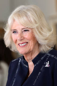 Britain's Queen Camilla hosts 'Maiden' yachting crew following their win at Ocean Globe Race