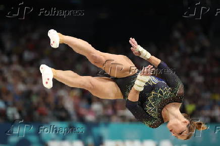 Jade Barbosa no qualificatrio da ginstica artstica em Paris