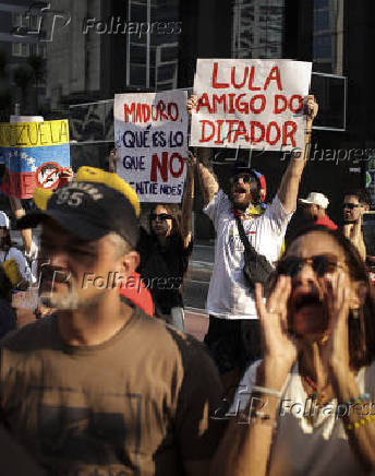 Protesto na av. Paulista contra o presidente Nicols Maduro