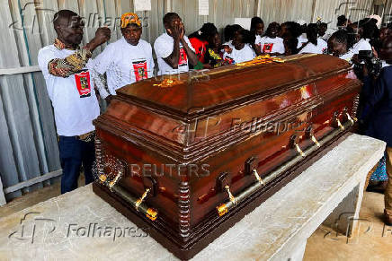 Kenyan activists march in honour of slain Olympian Rebecca Cheptegei, in Eldoret