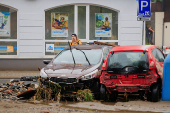 Aftermath of flooding in Czech Republic