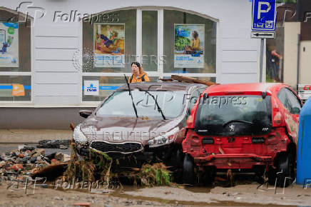 Aftermath of flooding in Czech Republic