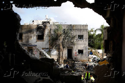 Aftermath of a rocket attack in Kiryat Bialik