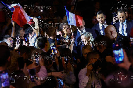 Political rally of the Rassemblement National party in NIce