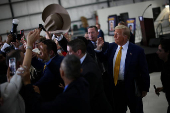 Republican presidential nominee and former U.S. President Donald Trump campaigns in Austin