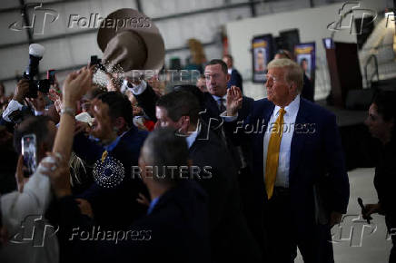 Republican presidential nominee and former U.S. President Donald Trump campaigns in Austin