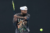 Australian Open practice session