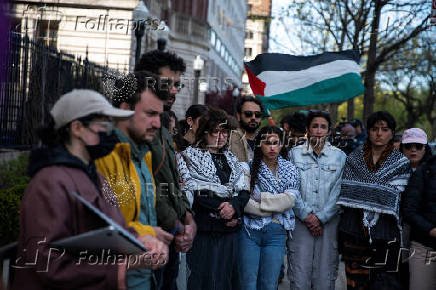 Protests continue during the ongoing conflict between Israel and the Palestinian Islamist group Hamas in New York