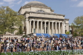 Columbia University student encampment continues past deadline
