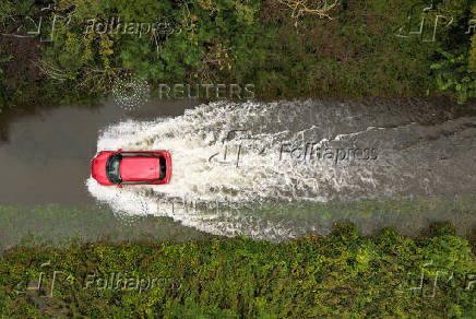 Heavy rain and localised flooding for areas of Britain, near Bicester