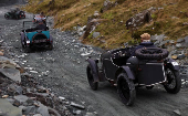 Motoring enthusiasts take part in the annual VSCC Lakeland Trial at Honister Slate Mine, in Keswick