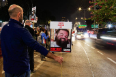 Protest against Israeli government's management of the ongoing conflict in Gaza and to show support for the hostages, in Tel Aviv