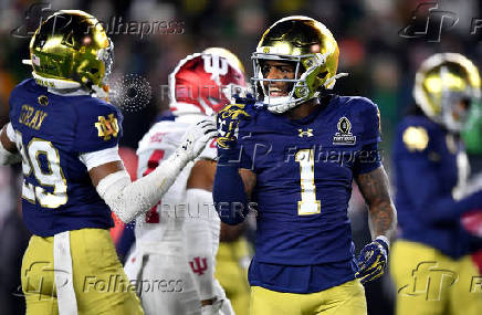 NCAA Football: CFP National Playoff First Round-Indiana at Notre Dame