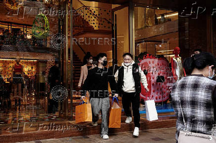 FILE PHOTO: Luxury store in Hong Kong