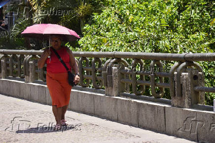 Calor no centro de So Paulo (SP)