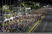 El brasileo Johnatas Cruz y la venezolana Magaly Garca ganan el Maratn CAF 2025