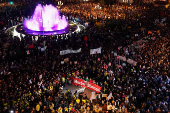 Protest against management of emergency response to the deadly floods in Valencia