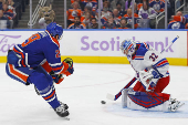 NHL: New York Rangers at Edmonton Oilers