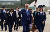 Biden boards Air Force One as he departs Joint Base Andrews
