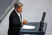 Germany?s lower house of parliament, the Bundestag discusses the 2025 budget