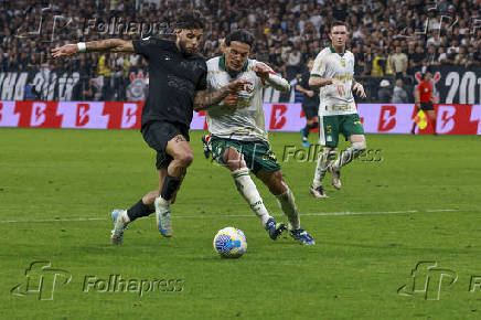 Match between corinthians and palmeiras for the 2024 brazilian football championship