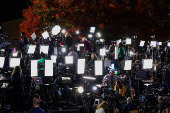 FILE PHOTO: The Wider Image - Behind the curtains: scenes from the US election