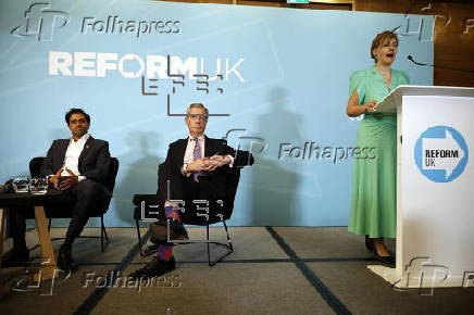 Britain's Reform UK party holds press conference in London