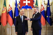 Portugal's President Marcelo Rebelo de Sousa visits Slovakia