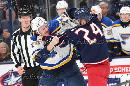 NHL: St. Louis Blues at Columbus Blue Jackets