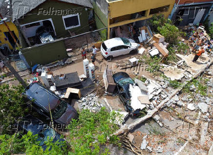 Rastro de destruio do temporal